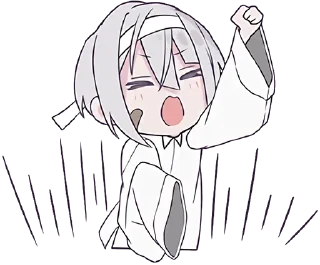 Телеграм стикер 😫 Тестовый объект-кун 3 @nyasticks