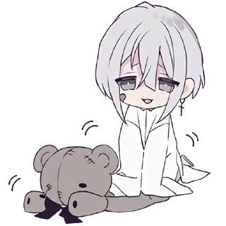 Телеграм стикер 😊 Тестовый объект-кун 3 @nyasticks