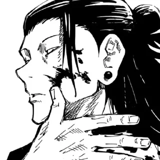 Telegram sticker 🌟 Гето х Кен:by @BlueLocksticker :: @fStikBot