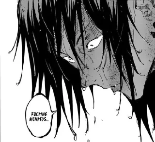 Telegram sticker 🌟 Гето х Кен:by @BlueLocksticker :: @fStikBot