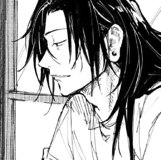 Telegram sticker 🌟 Гето х Кен:by @BlueLocksticker :: @fStikBot