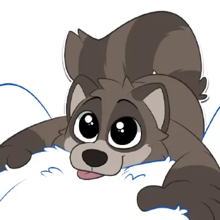 Telegram sticker 🤗 Waschbaerkebab