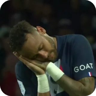 Telegram sticker 😴 Neymar Jr by @cristianovskiy :: @fStikBot)