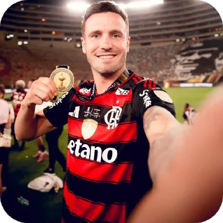 Telegram sticker 📦 É TETRA! ❤️🖤🏆🏆🏆🏆