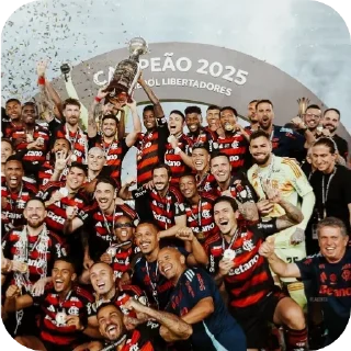 Sticker 🏆 É TETRA! ❤️🖤🏆🏆🏆🏆