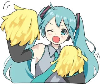 Telegram sticker 🙌 Hatsune Miku