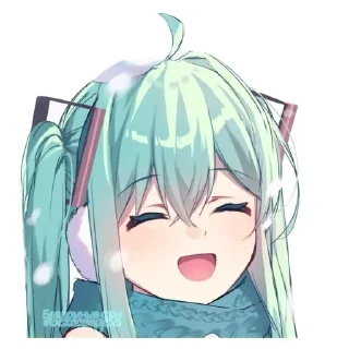 Video sticker 😄 :     ° @bezdomnyefei °     :    [ Hatsune Miku ]