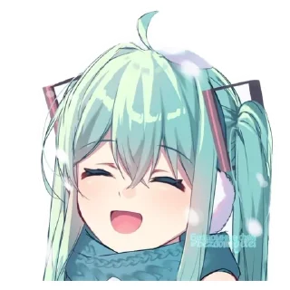 Video sticker 😄 :     ° @bezdomnyefei °     :    [ Hatsune Miku ]
