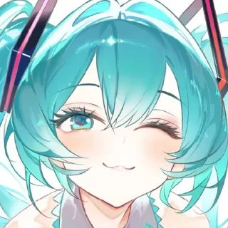 Sticker ☺️ :     ° @bezdomnyefei °     :    [ Hatsune Miku ]