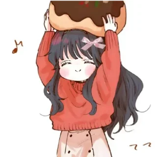 Telegram sticker 📖 Cute girlfriend