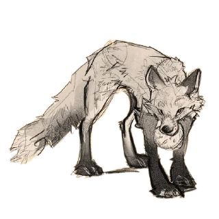 Telegram sticker 🍔 Slava's Dumpster-Fox Hideout