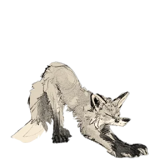 Telegram sticker 🥱 Slava's Dumpster-Fox Hideout