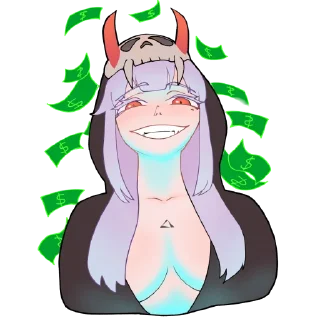 Telegram stiker 💵 Eri-san by @DOIKAII