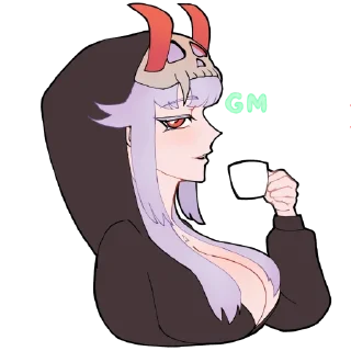 Video sticker ☕ Eri-san by @DOIKAII