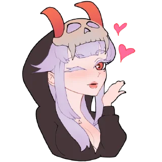 Telegram stiker 😘 Eri-san by @DOIKAII