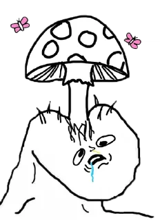 Telegram sticker 💀 Brainlet