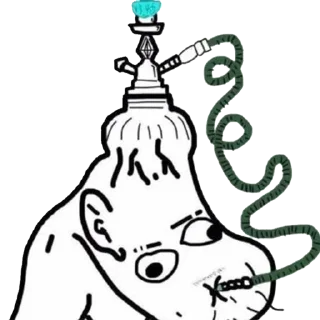 Telegram sticker 💀 Brainlet