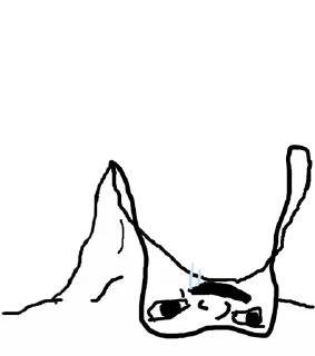 Telegram sticker 💀 Brainlet