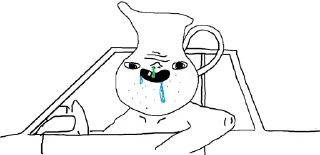 Telegram sticker 🚗 Brainlet