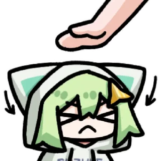 Video sticker 😣 会动的绿猫 @SuzumeUnofficial