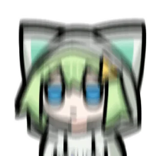 Video sticker 🫨 会动的绿猫 @SuzumeUnofficial