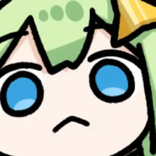 Video sticker 🙁 会动的绿猫 @SuzumeUnofficial