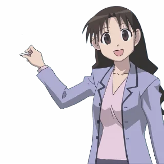 Video sticker 👩‍🏫 @Anime_Sticker_noob - Azumanga Daiou The Animation