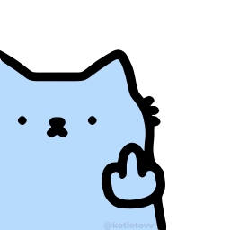 Telegram sticker 🖕 Nub Nub Cat @motletovvemoji