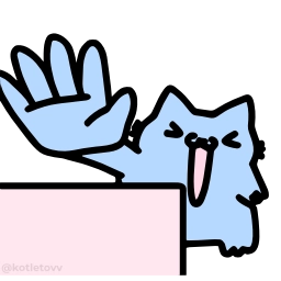 Telegram sticker 😆 Nub Nub Cat @motletovvemoji