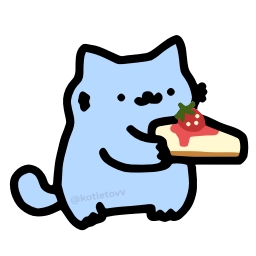Telegram sticker 🍰 Nub Nub Cat @motletovvemoji