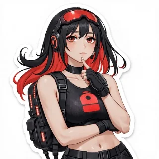 Telegram sticker 🌟 backpackgirl