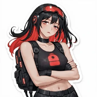 Telegram sticker 🌟 backpackgirl