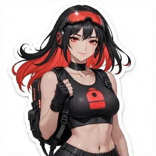 Telegram sticker 🌟 backpackgirl