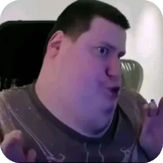 Telegram sticker ✋ Жирность
