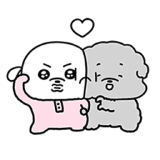 Telegram sticker 😀 푸하르는 룽지꺼