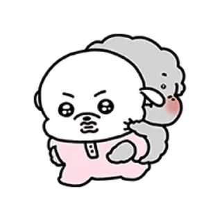 Telegram sticker 😀 푸하르는 룽지꺼