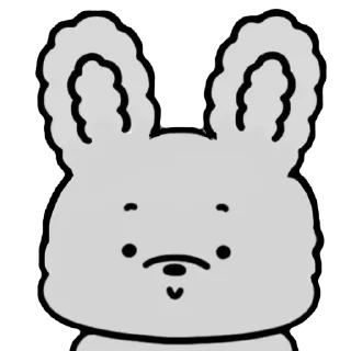Sticker 🐰 푸하르는 룽지꺼