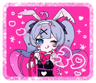 Video sticker 🧁 ₍ Rᥲδδiᴛ 𐋏᧐ᥣᥱ ₎ ˚₊· ♡ @mewsticks