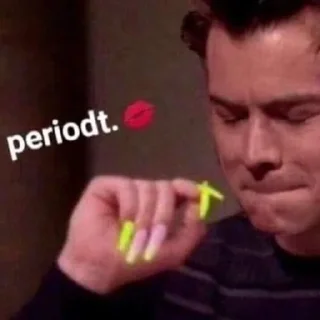 Telegram sticker 💅 Periodt. Luv💅🏻💋💞💄 @Virgins_Club