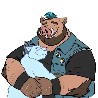 Sticker 🫂 Atlas the boar (@NickDales)