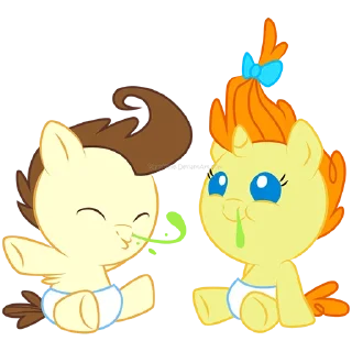 Telegram sticker 😜 We are Pound Cake & Pumpkin Cake | by @Ha1Gud