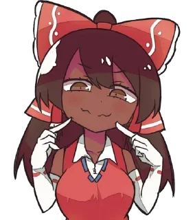 Telegram sticker 🙃 Blacked touhou @BNWOBEST