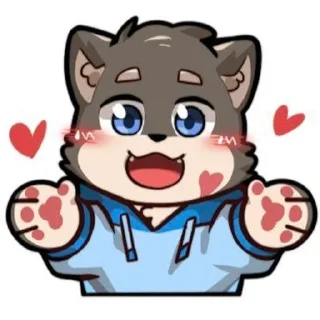 Telegram sticker 😍 Cute...@kuro_neco2909