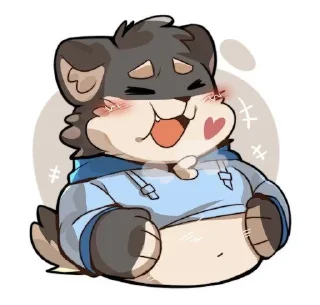 Telegram sticker 😆 Cute...@kuro_neco2909