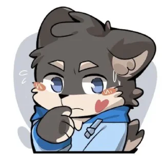 Sticker 🤔 Cute...@kuro_neco2909