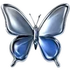 Sticker 🦋 Y2K METALLIC @uwuBerry
