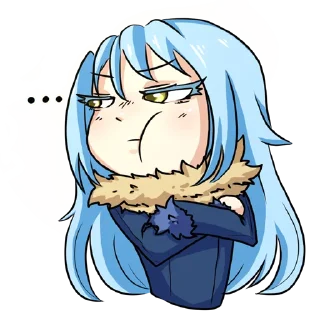 Telegram sticker 😒 Rimuru Tempest by @biblethe