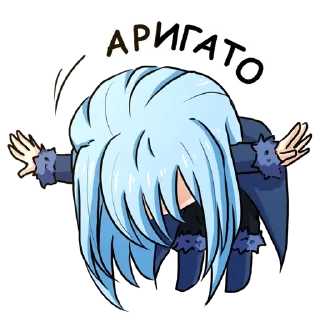 Telegram sticker 🙂 Rimuru Tempest by @biblethe