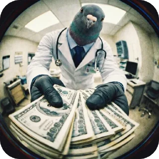 Telegram sticker 🫥 Pigeon Doctor