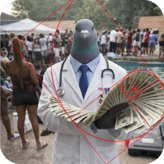 Telegram sticker 🫥 Pigeon Doctor
